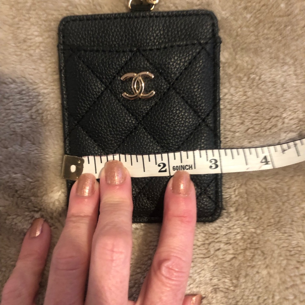 Black Quilted Card Holder - Picture 8 of 8